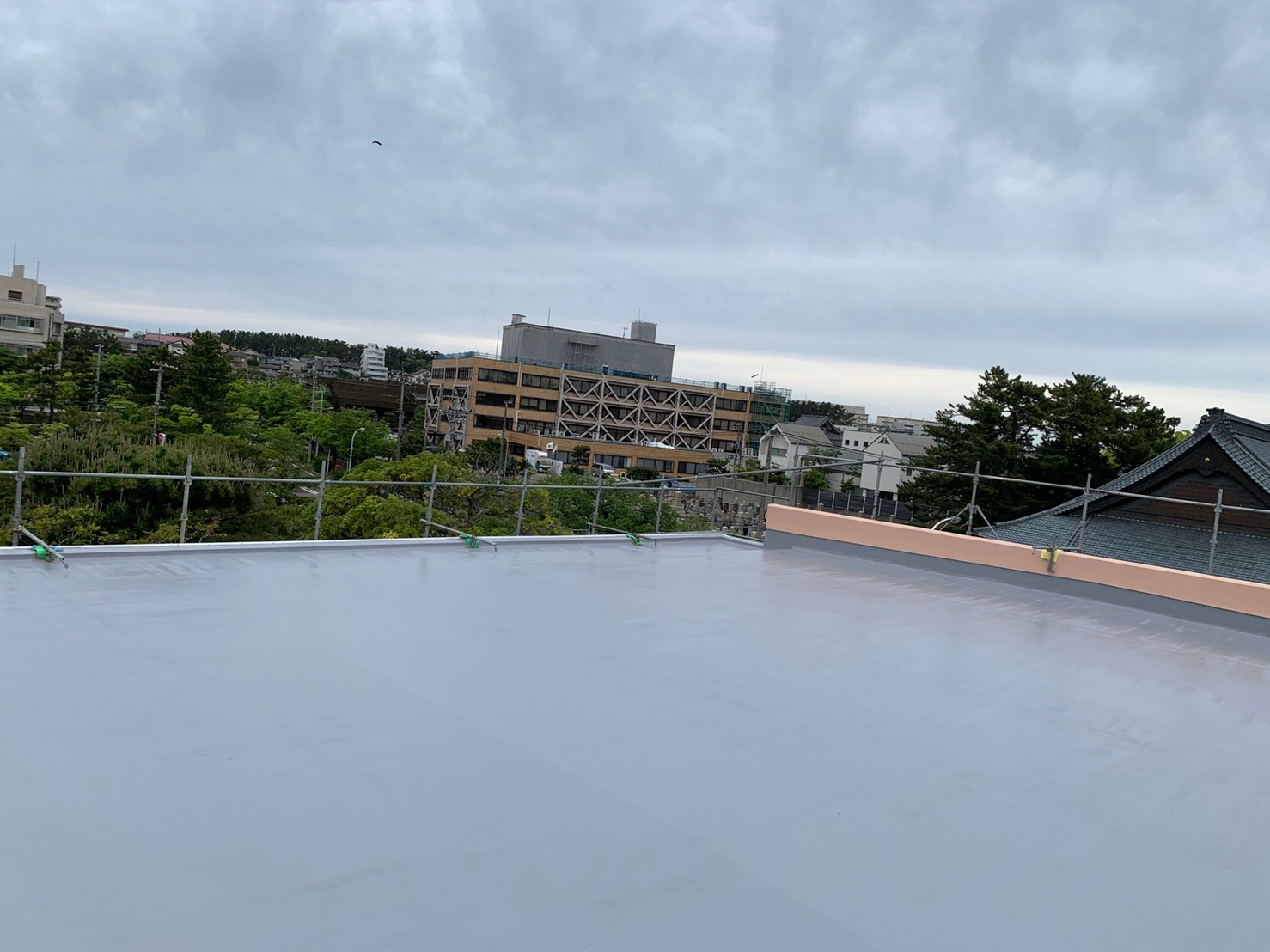 新潟県新潟市　Sお寺様　外壁・屋根塗装　屋上防水